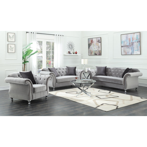 Coaster Furniture Frostine 551161 2 pc Living Room Set IMAGE 1