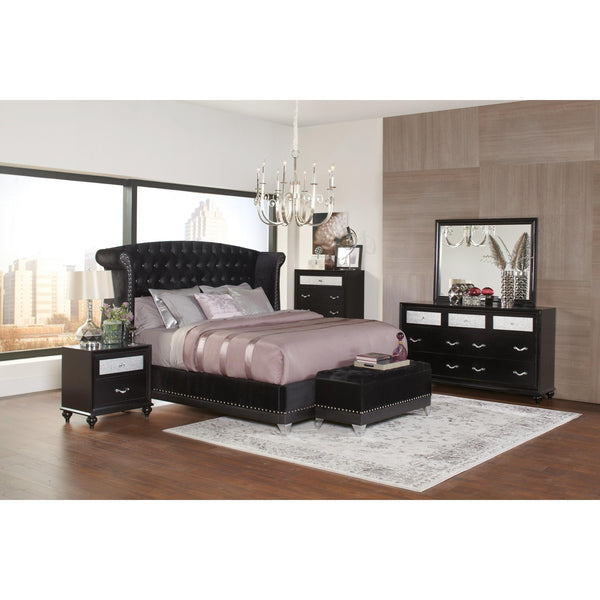 Coaster Furniture Barzini 300643KE 7 pc King Upholstered Bedroom Set IMAGE 1