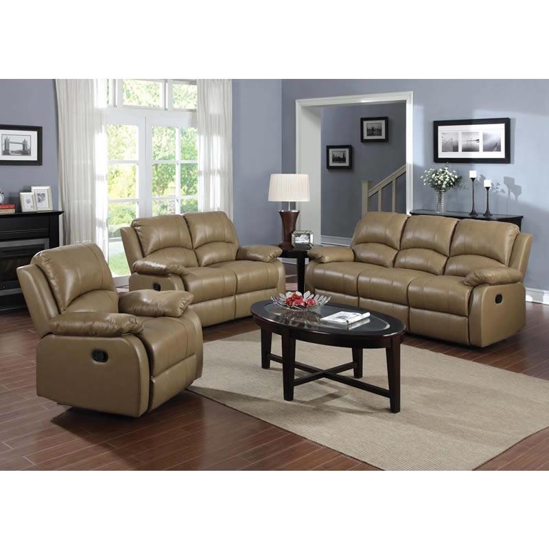 Acme Furniture Phelia Manual Reclining Bonded Leather Loveseat 51161 IMAGE 2