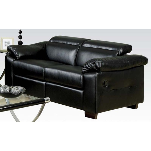Acme Furniture Darcel Manual Reclining Bonded Leather Loveseat 50281 IMAGE 1