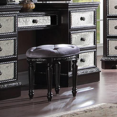 Acme Furniture Athena Silver Vanity Seating 20931 IMAGE 1
