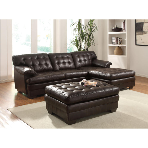 Acme Furniture Nigel Stationary Bonded Leather Match 2 pc Sectional 50770/50771 IMAGE 1