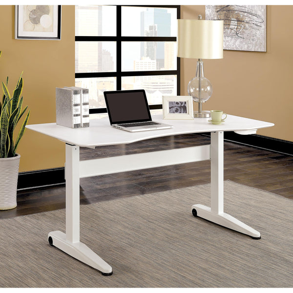 Furniture of America Office Desks Desks CM-DK6092L-WH-TABLE IMAGE 1
