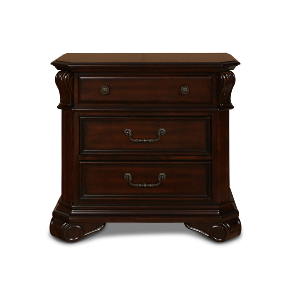 New Classic Furniture Emilie 3-Drawer Nightstand BH1841-040 IMAGE 1